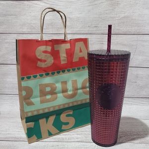 Burgundy Disco Starbucks 2020 Holiday Venti Cup